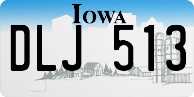 IA license plate DLJ513