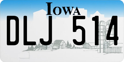 IA license plate DLJ514