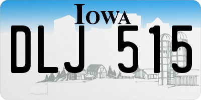 IA license plate DLJ515