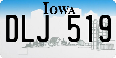 IA license plate DLJ519
