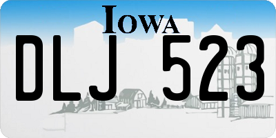IA license plate DLJ523