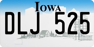 IA license plate DLJ525