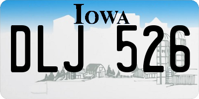 IA license plate DLJ526