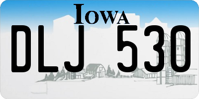 IA license plate DLJ530