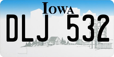IA license plate DLJ532