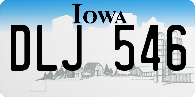 IA license plate DLJ546