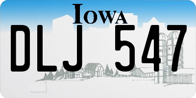 IA license plate DLJ547