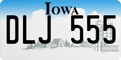 IA license plate DLJ555