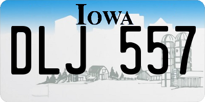IA license plate DLJ557