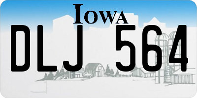 IA license plate DLJ564