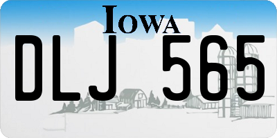 IA license plate DLJ565