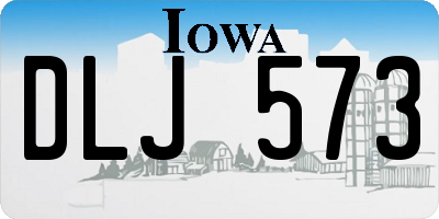 IA license plate DLJ573