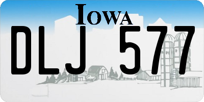 IA license plate DLJ577