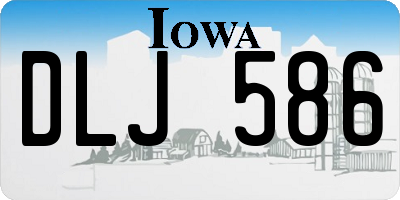 IA license plate DLJ586