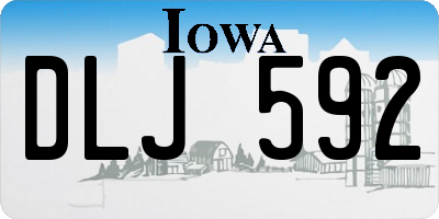 IA license plate DLJ592