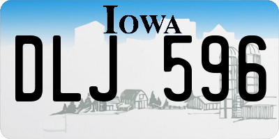 IA license plate DLJ596
