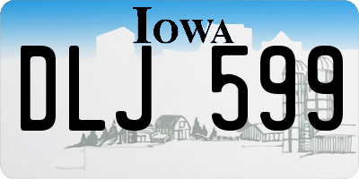 IA license plate DLJ599