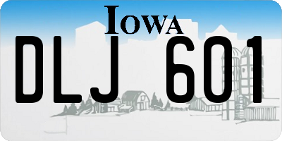 IA license plate DLJ601