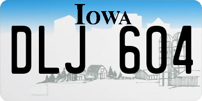 IA license plate DLJ604