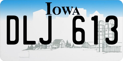 IA license plate DLJ613