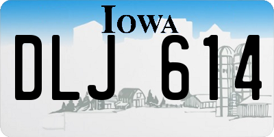 IA license plate DLJ614