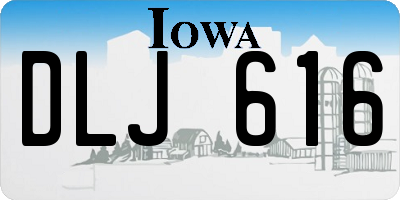 IA license plate DLJ616