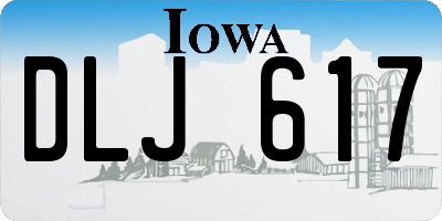 IA license plate DLJ617