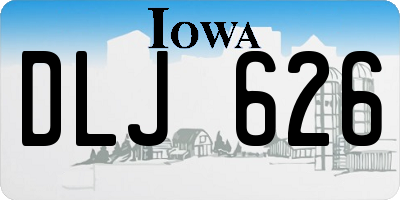 IA license plate DLJ626