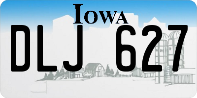 IA license plate DLJ627