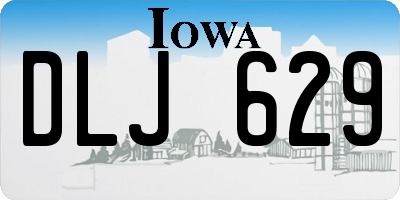 IA license plate DLJ629