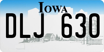 IA license plate DLJ630