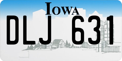 IA license plate DLJ631
