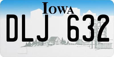 IA license plate DLJ632