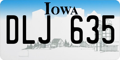IA license plate DLJ635
