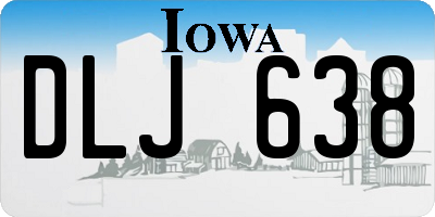 IA license plate DLJ638