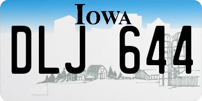 IA license plate DLJ644