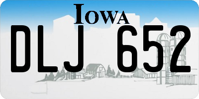 IA license plate DLJ652