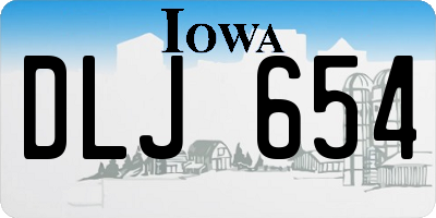 IA license plate DLJ654