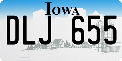 IA license plate DLJ655