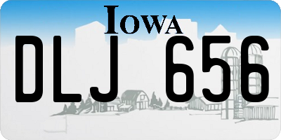 IA license plate DLJ656