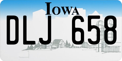 IA license plate DLJ658