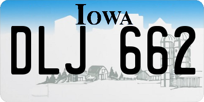 IA license plate DLJ662