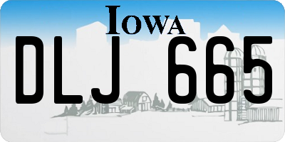 IA license plate DLJ665