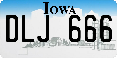 IA license plate DLJ666
