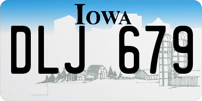 IA license plate DLJ679