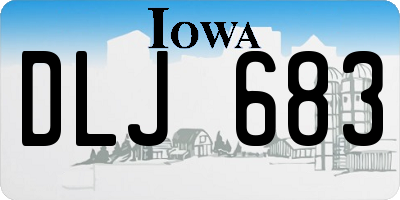 IA license plate DLJ683