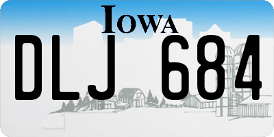 IA license plate DLJ684