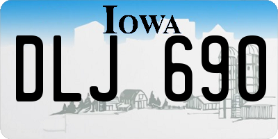 IA license plate DLJ690