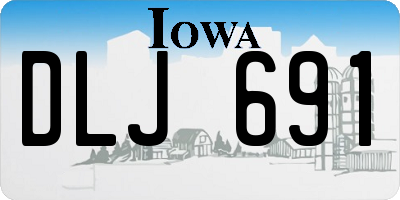 IA license plate DLJ691