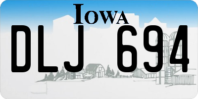 IA license plate DLJ694